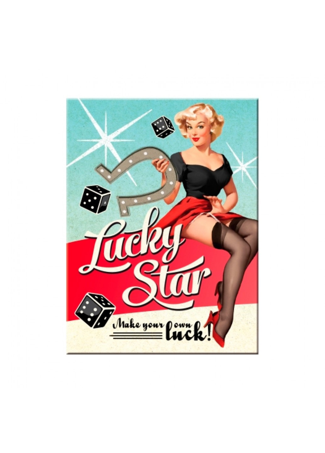 Магнит 8x6 см "Lucky Star" (14314) Nostalgic Art (215853618)