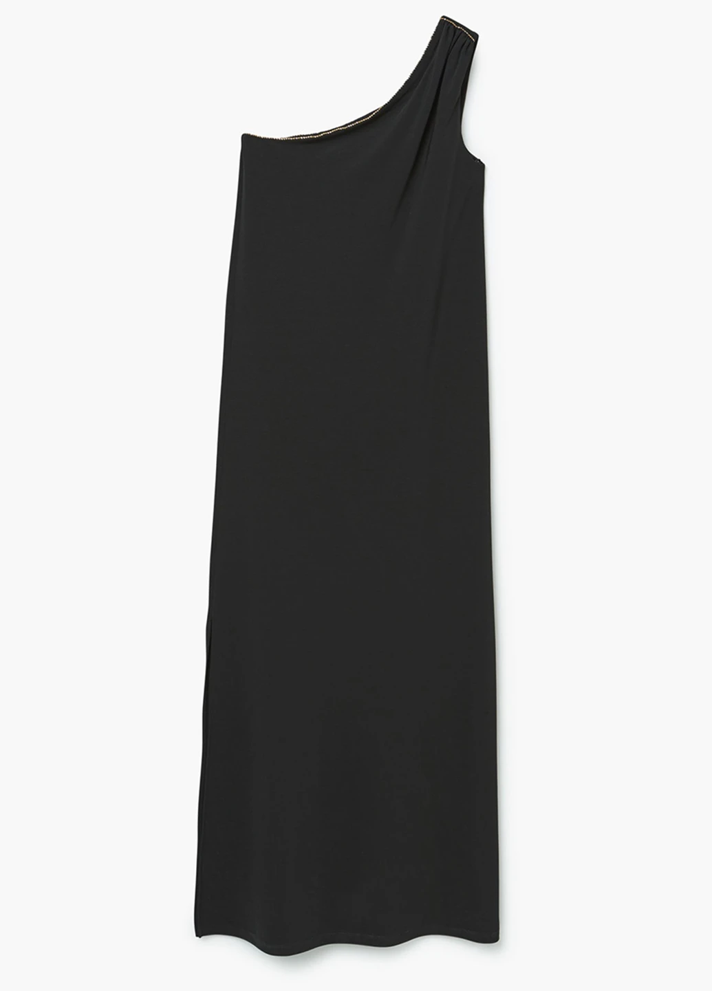 Черное вечернее платье Mango однотонное