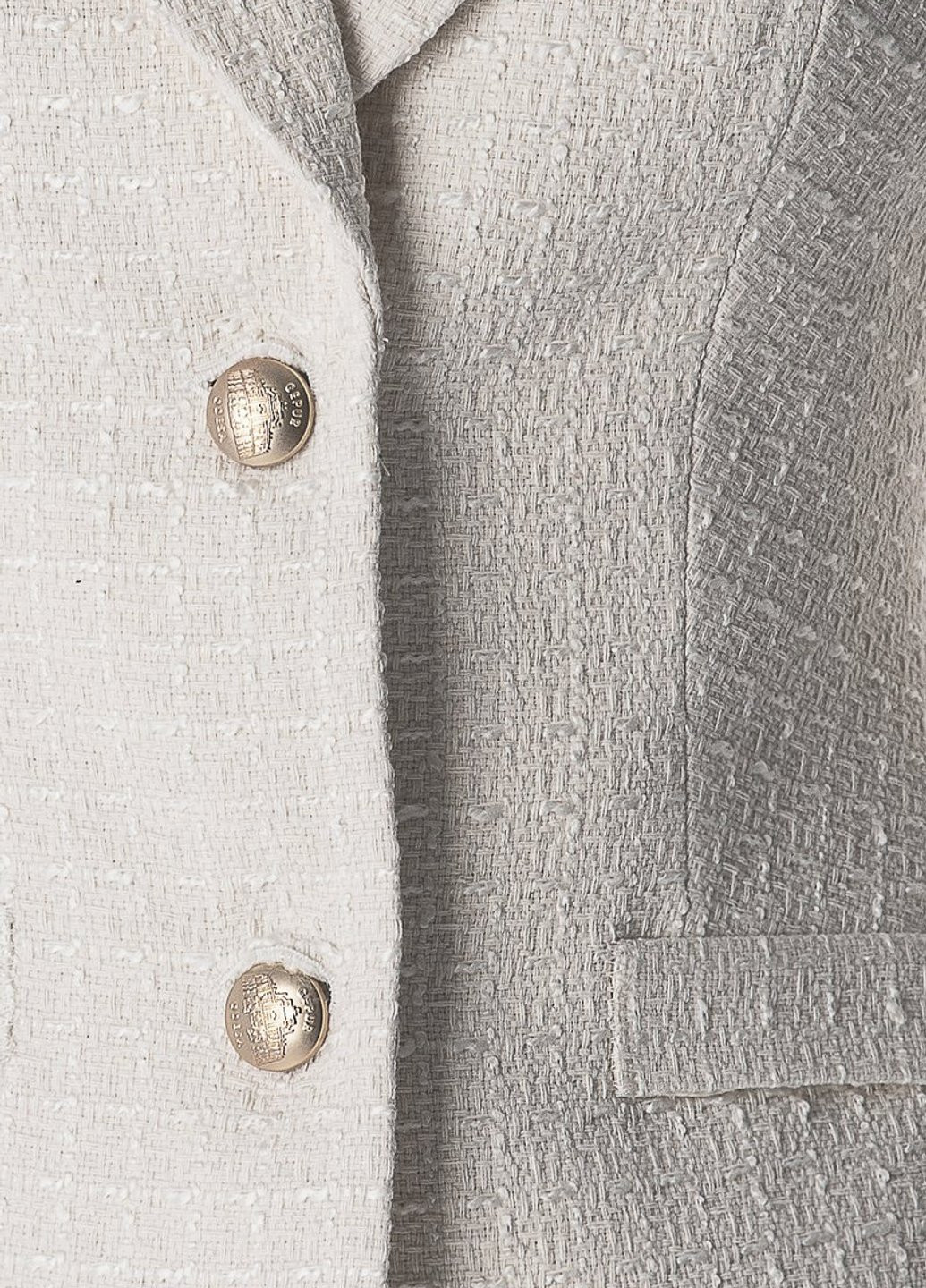 Молочный женский жакет Gepur однотонный - демисезонный