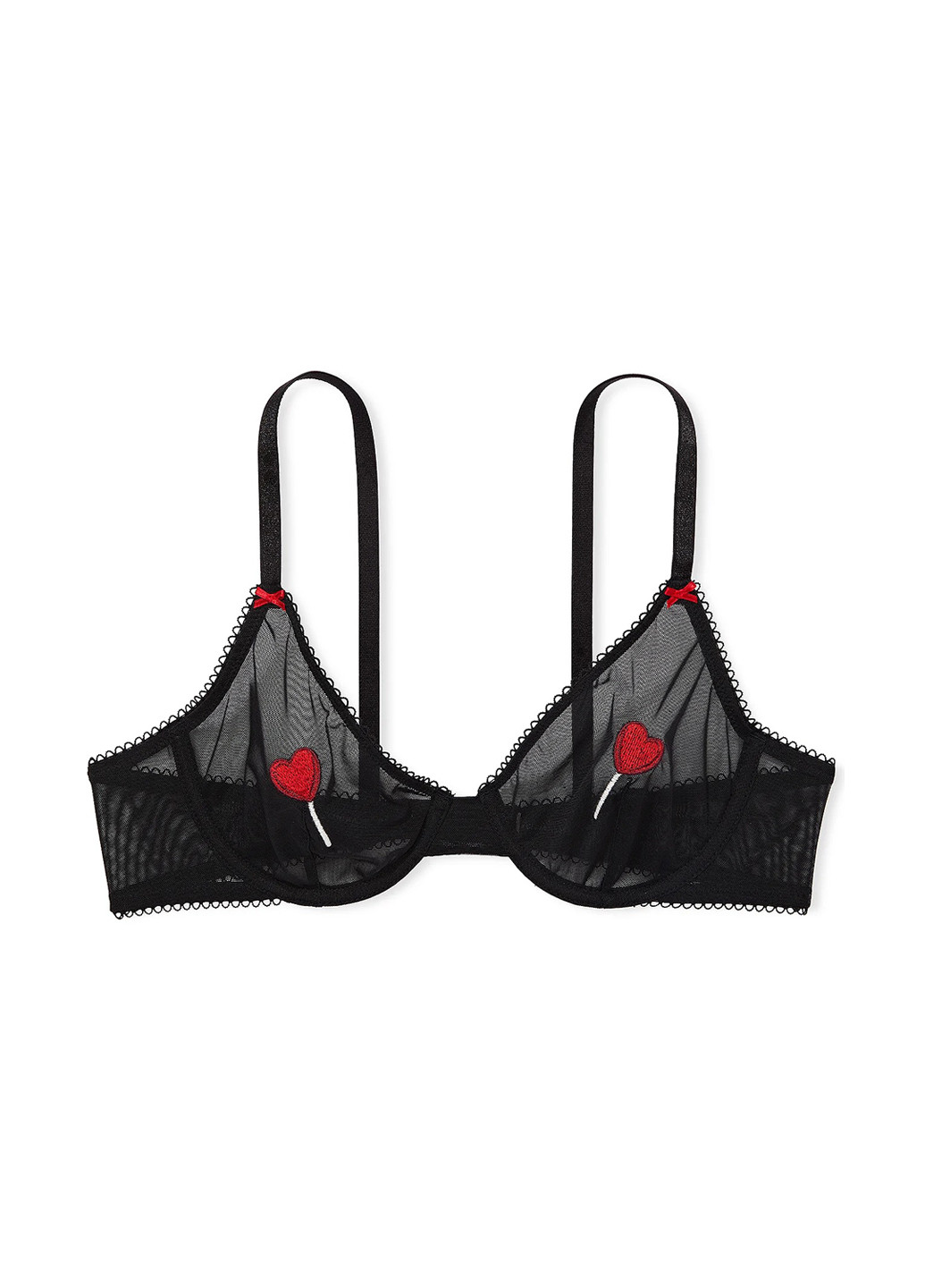 Чорний демісезонний комплект (бюстгальтер, трусики) Victoria's Secret