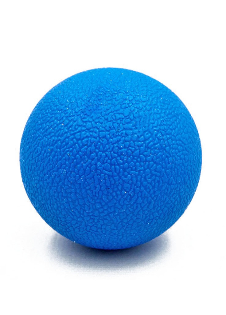 Масажний м'ячик TPR 6,5 см синій (м'яч для масажу, міофасціального релізу і самомасажу) EasyFit (243205437)