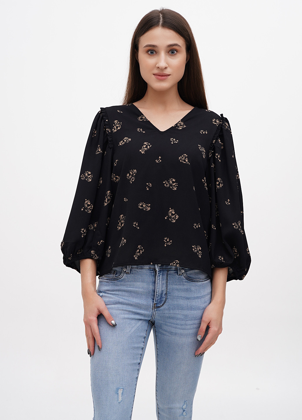 Чорна блуза Selected Femme