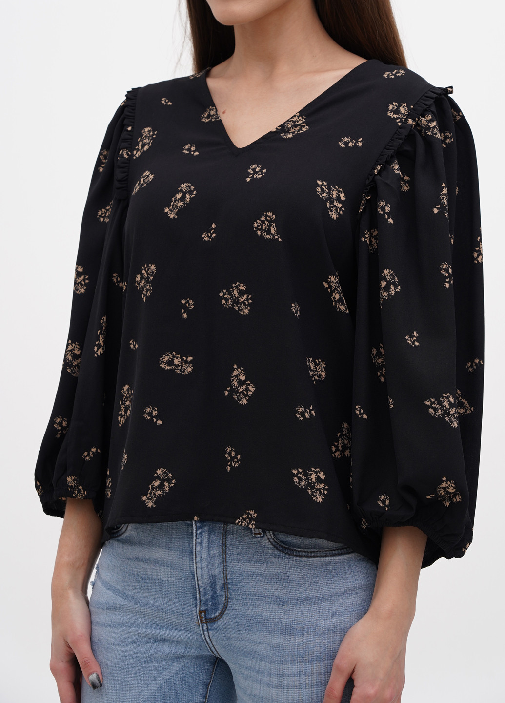 Чорна блуза Selected Femme