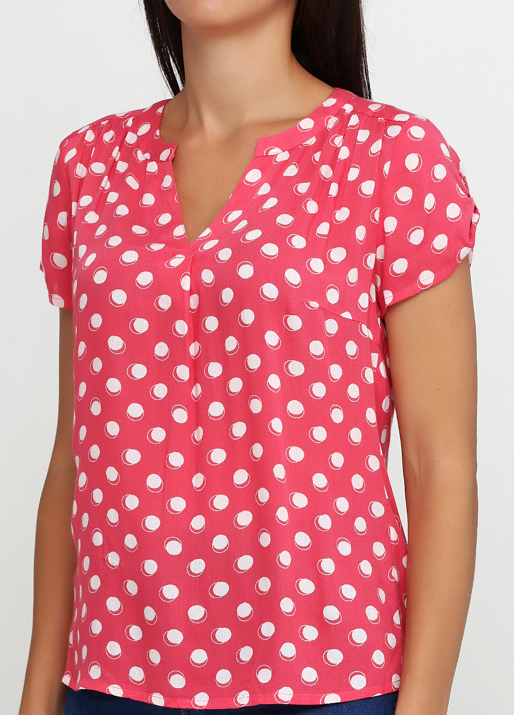 Розовая летняя блуза BRANDTEX CLASSIC