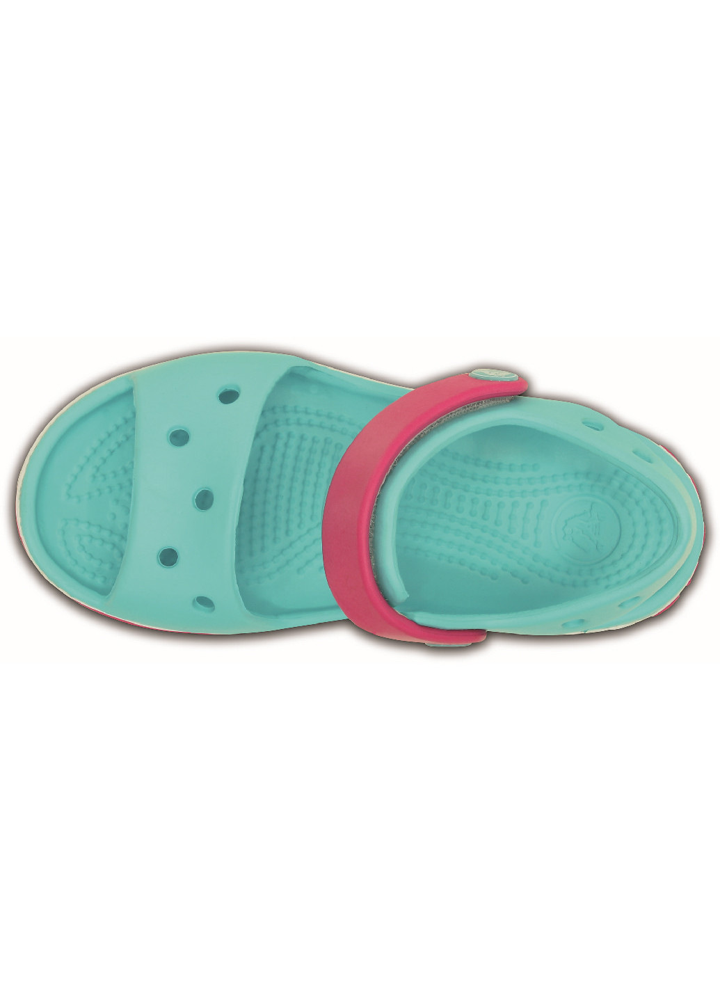 Бирюзовые пляжные сандалии Crocs