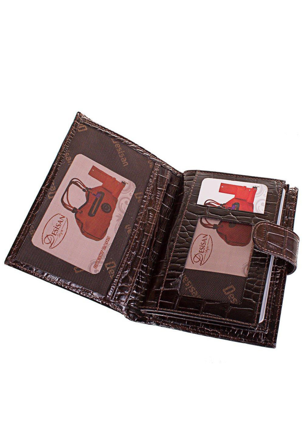 Чоловік шкіряний гаманець 10,5х14х3 см Desisan (216146462)