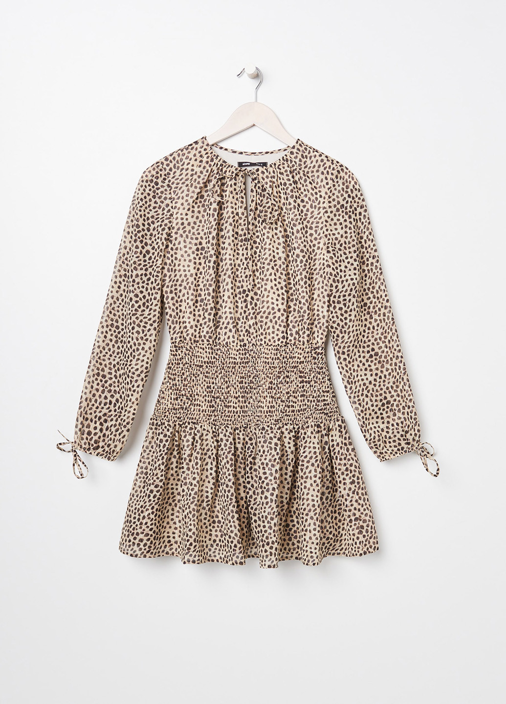 Комбинированное кэжуал платье Sinsay с рисунком