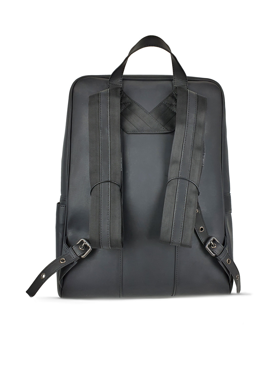 Большой мужской рюкзак черный кожаный Fashion рюкзак (251825964)