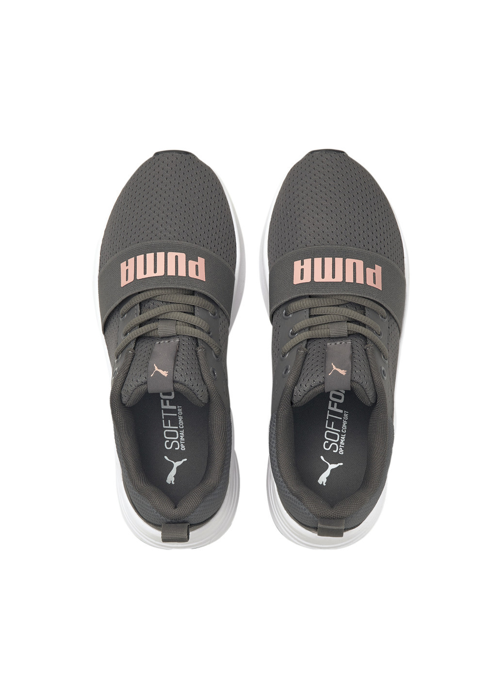 Серые детские кроссовки wired run youth trainers Puma