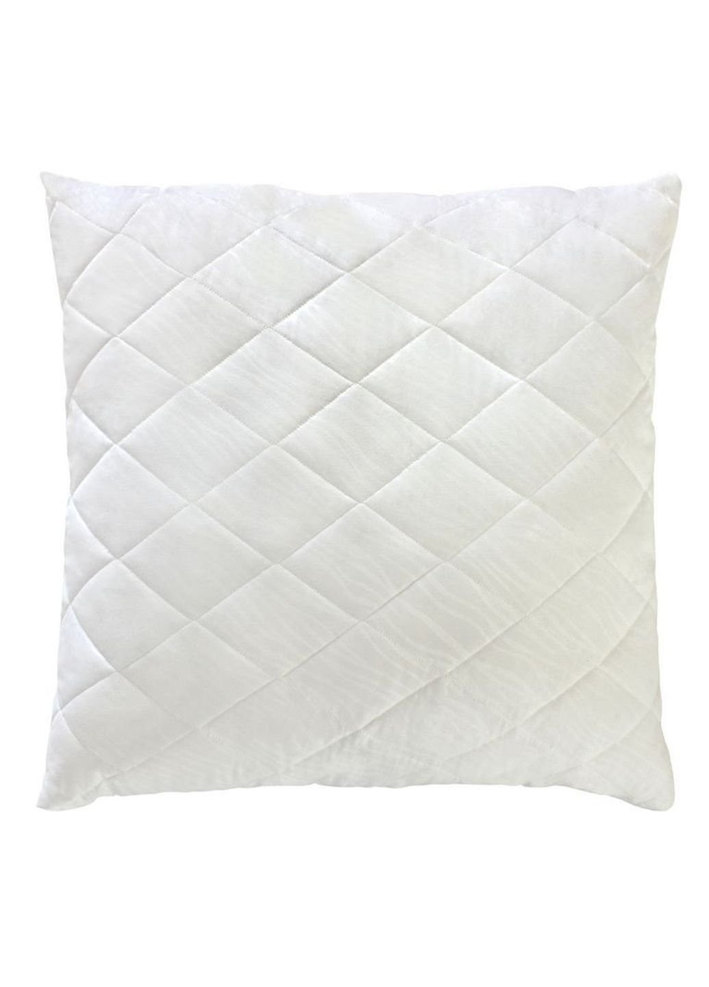 Біла стьобана подушка із силіконового волокна 70х70 51219 Moda (253622960)