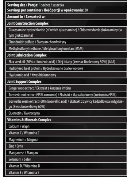 Комплекс для суставов и связок Anabolic Flex 30 sachets Kevin Levrone (254868547)
