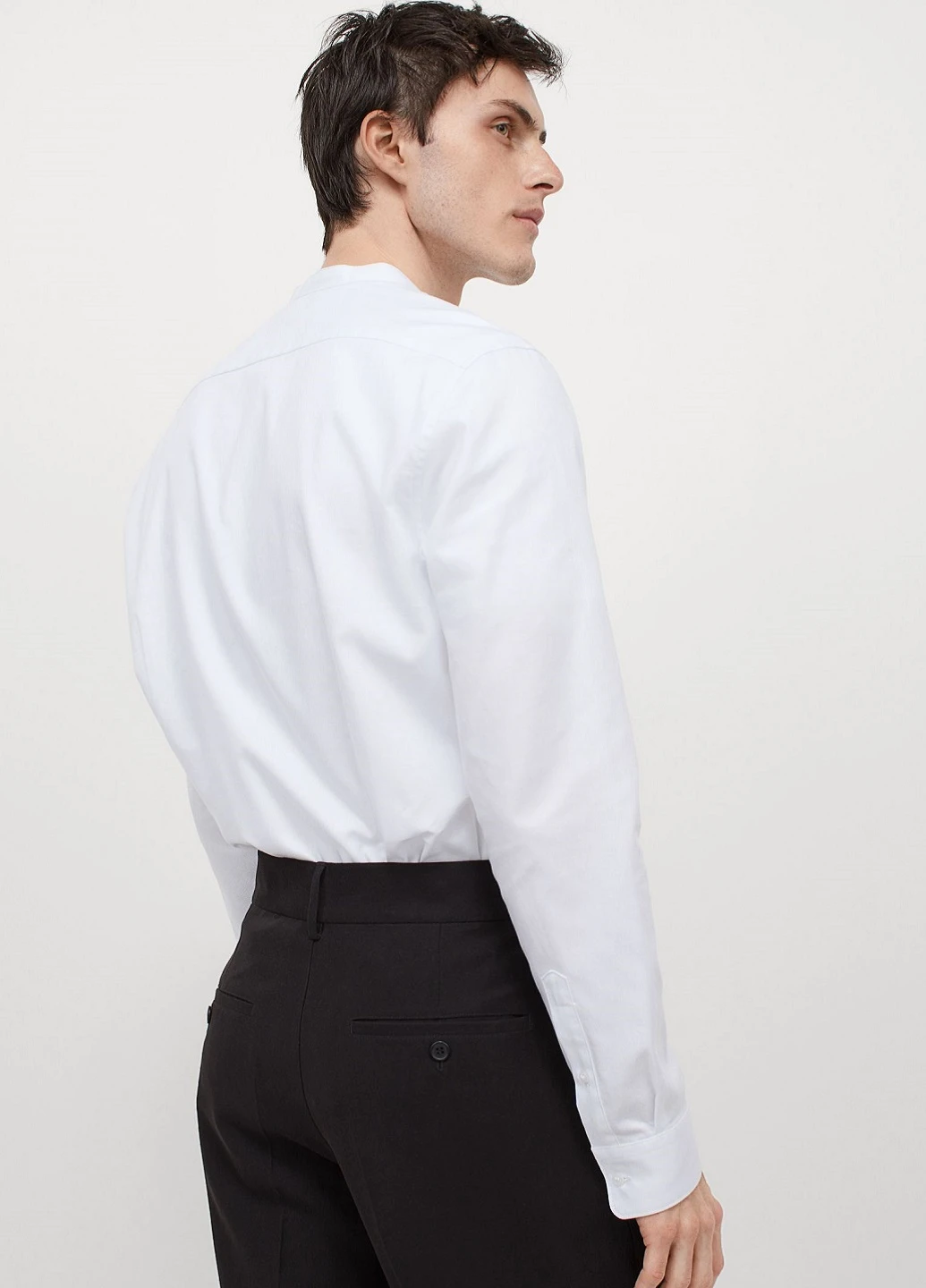 Белая рубашка однотонная H&M