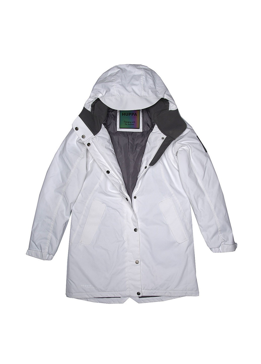 Белое зимнее Пальто демисезонное JANELLE Huppa