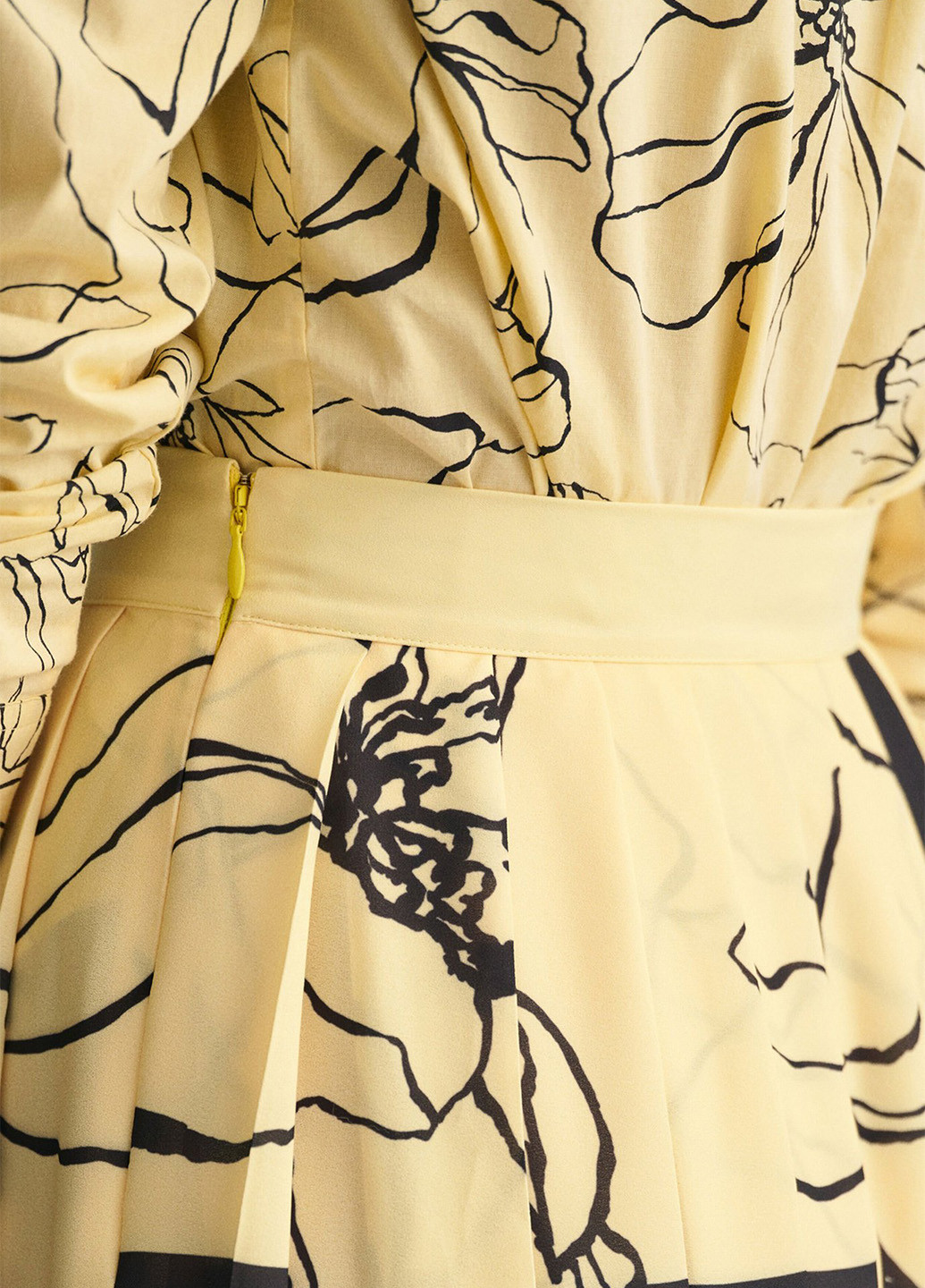 Желтая кэжуал цветочной расцветки юбка Gant