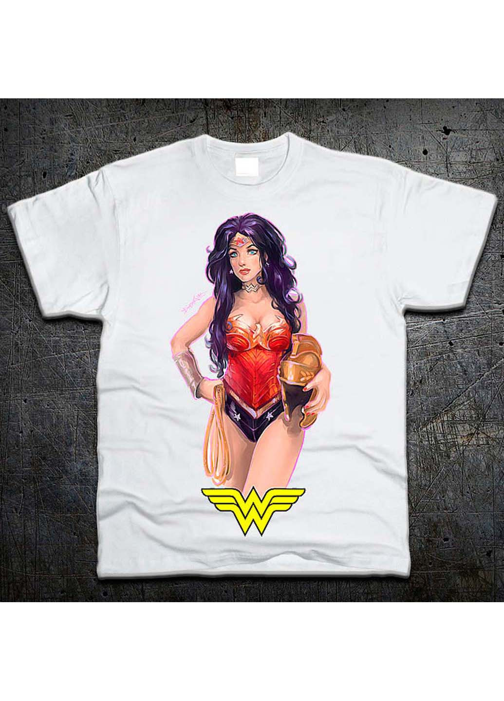 Біла футболка Fruit of the Loom Чудо Женщина - Wonder Woman DC Comics