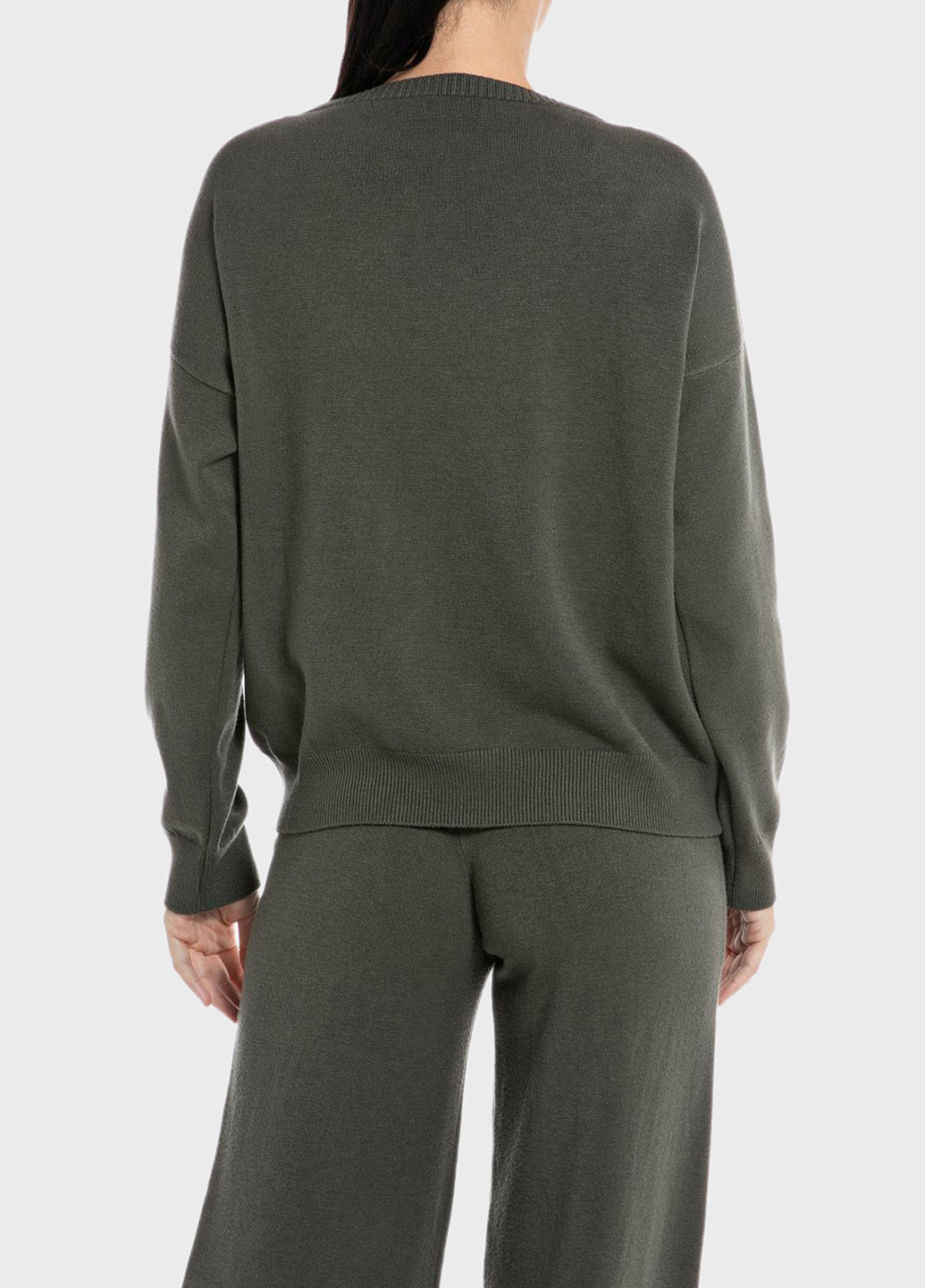 Оливковый зимний джемпер джемпер Replay