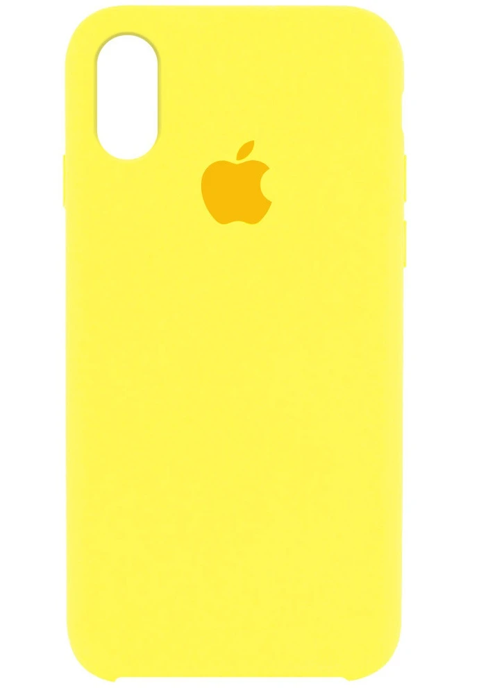Чехол Silicone Case (AA) для Apple iPhone XR (6.1') Желтый / Yellow (is_00000031780_45) Epik (229725772)