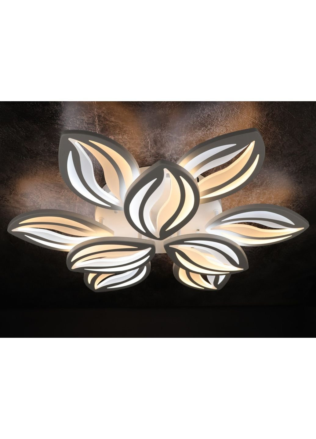 Люстра стельова LED з пультом A2325/6+3-wh Білий 10х70х70 см. Sunnysky (253627749)