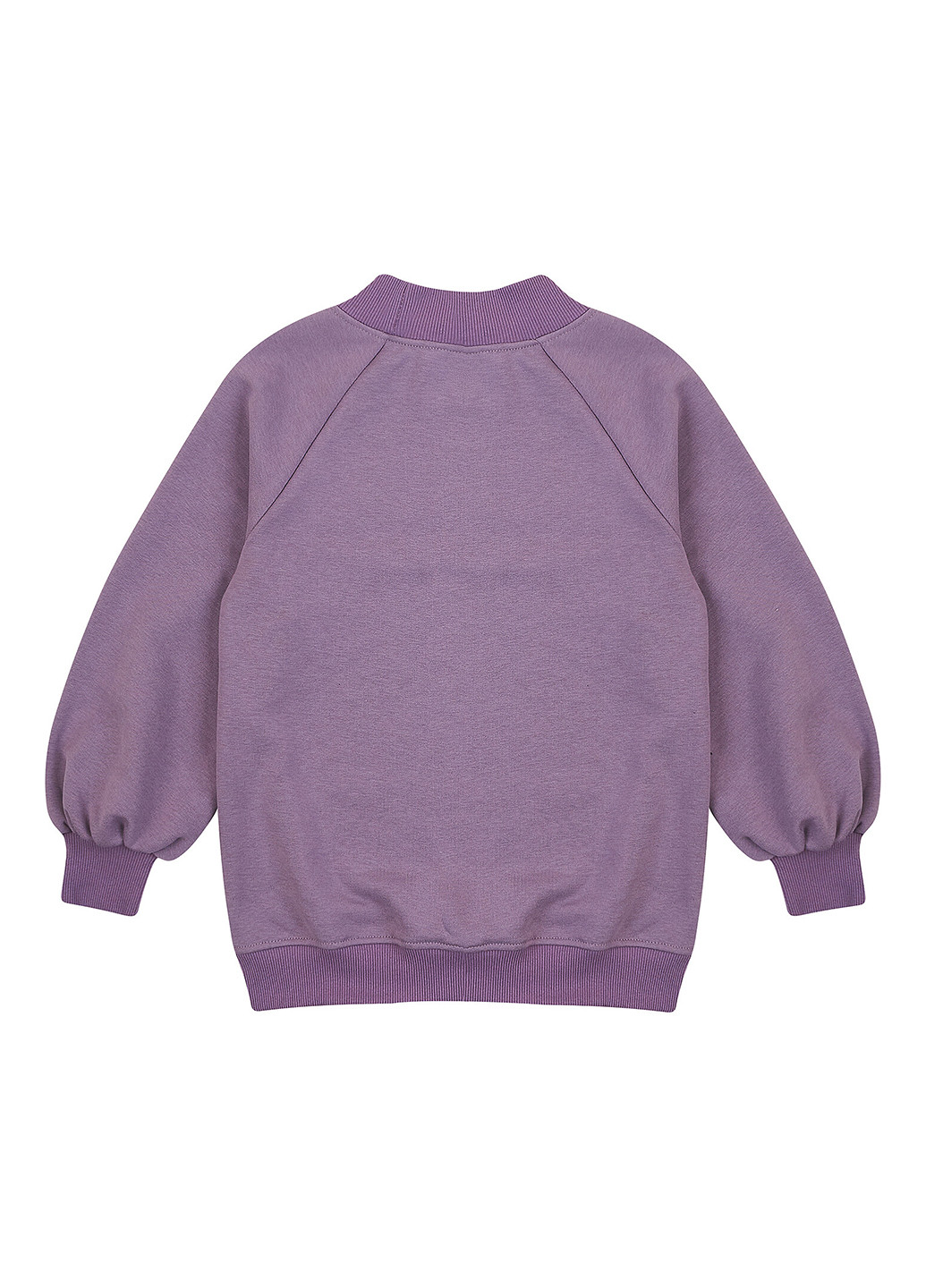 Garnamama свитшот рисунок сиреневый кэжуал хлопок, трехнитка