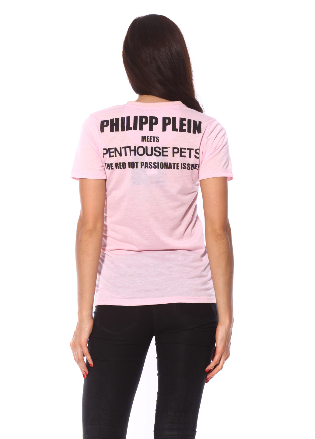 Комбинированная летняя футболка Philipp Plein