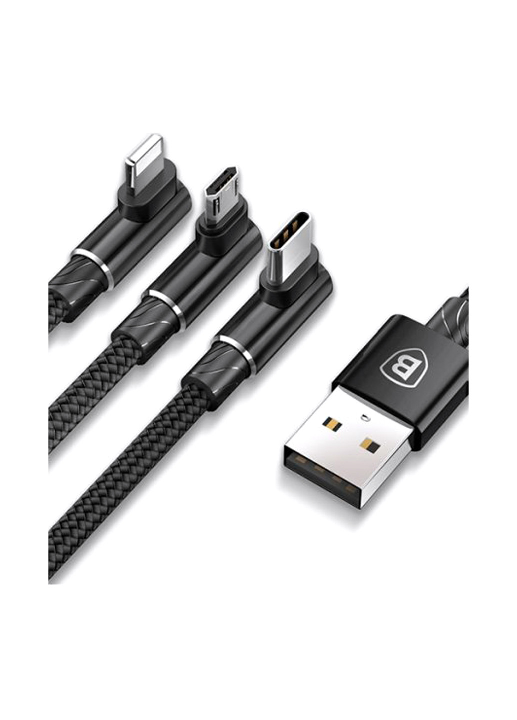 Кабель USB for M+L+T 3.5A 1.2M Black (CAMLT-WZ01) Baseus mvp 3 in 1 mobile game cable (135000202)
