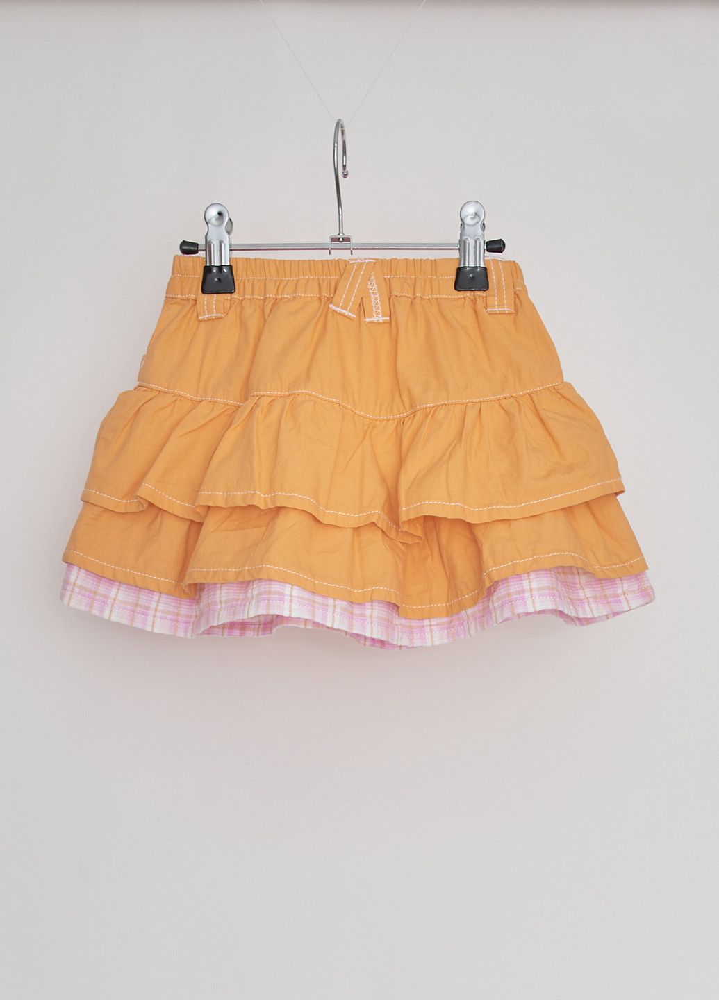 Оранжевая кэжуал однотонная юбка Mauli клешированная