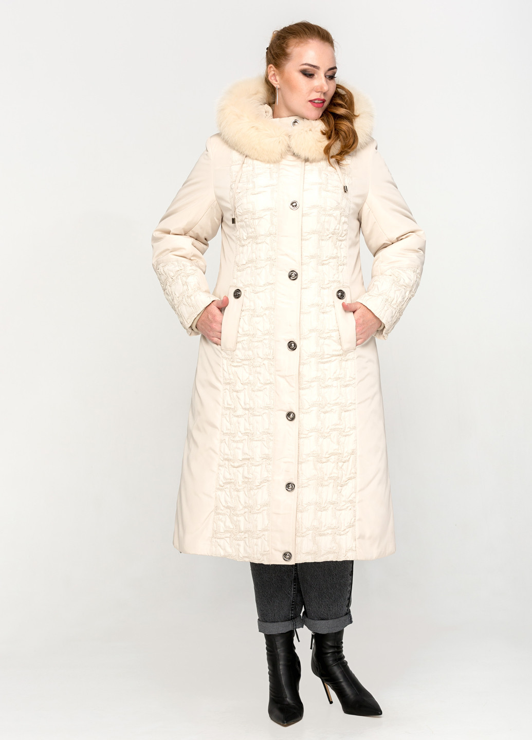 Молочна зимня зимова куртка Mangust