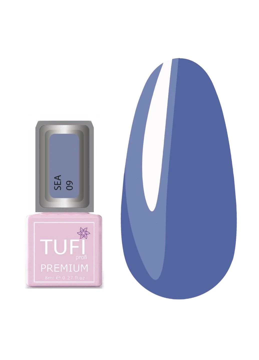 Гель-лак PREMIUM Sea 09 васильковый 8мл (0102613) Tufi Profi 0 (239833599)