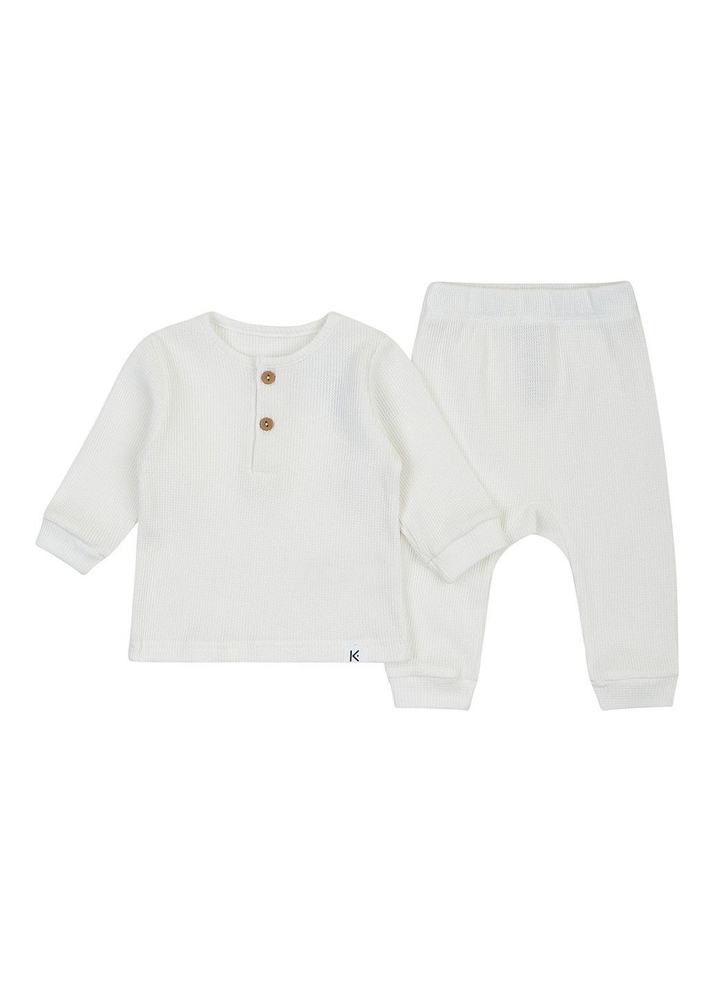 Молочный демисезонный комплект (лонгслив, брюки) KRAKO