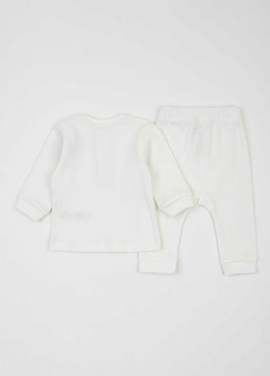 Молочный демисезонный комплект (лонгслив, брюки) KRAKO