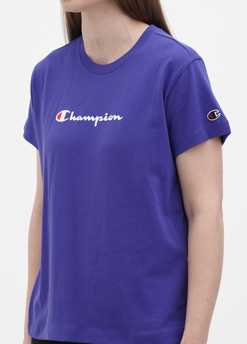 Синяя летняя футболка Champion