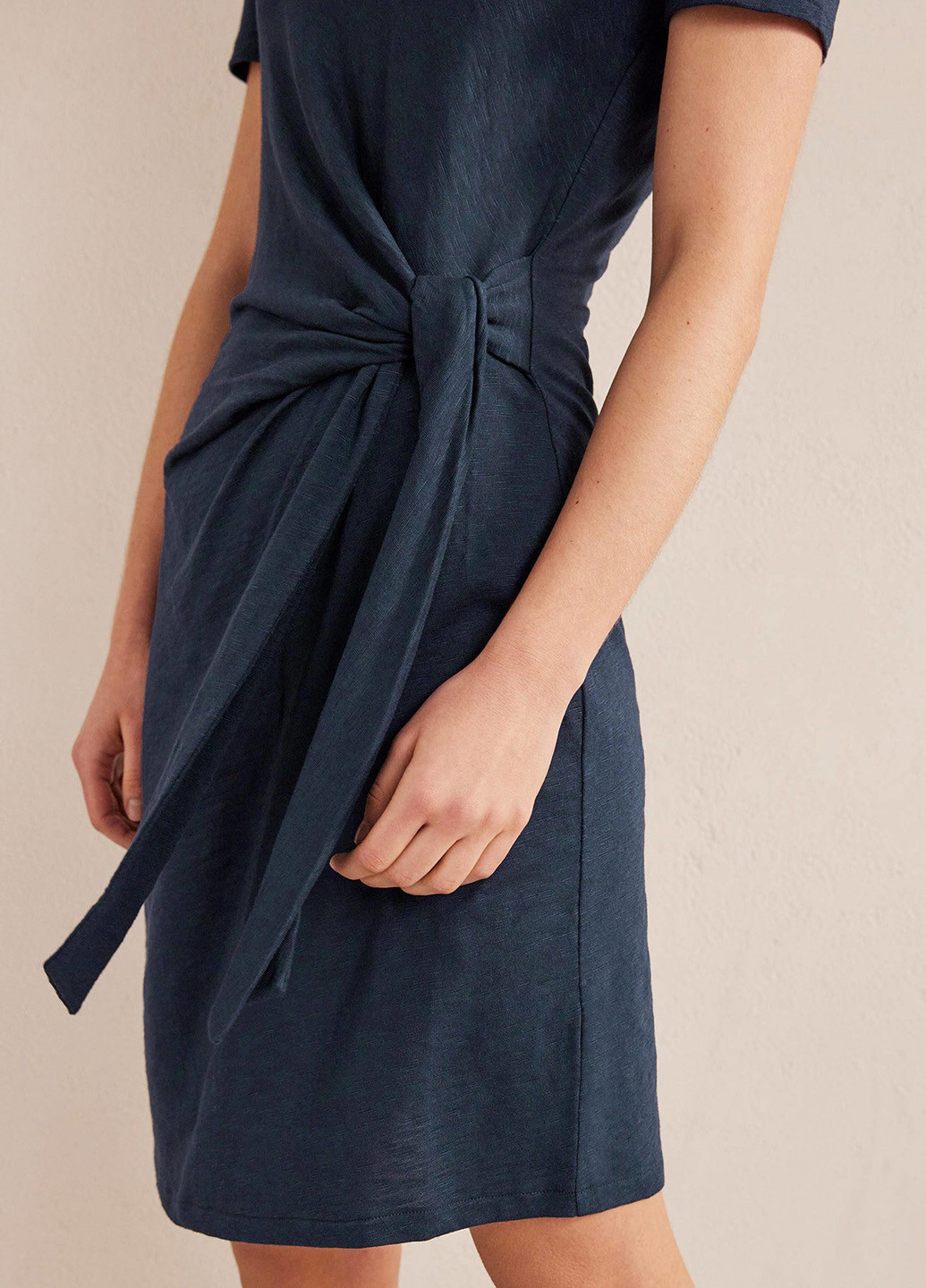 Темно-синее кэжуал платье а-силуэт Boden меланжевое