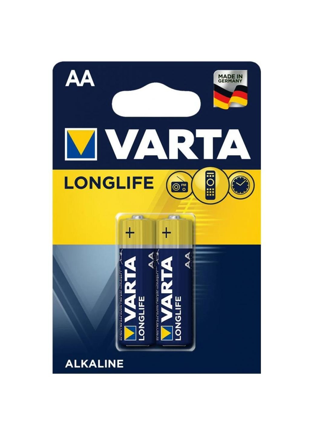 Батарейка AA Longlife LR6 * 2 (04106101412) Varta (251412001)