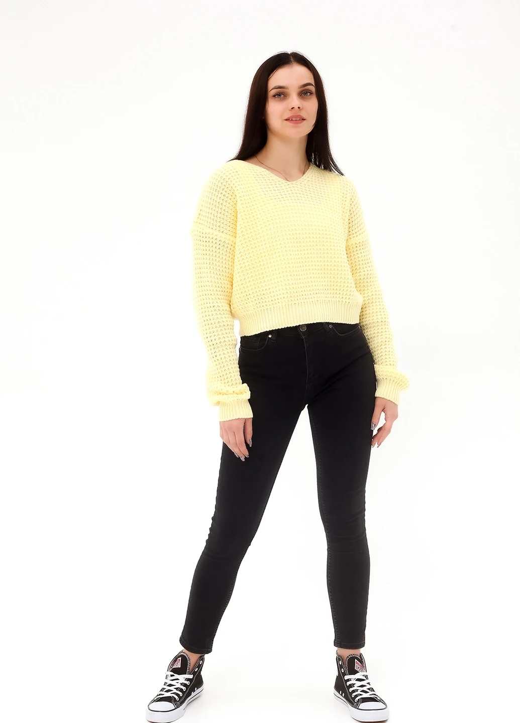 Жовтий зимовий пуловер Park Karon