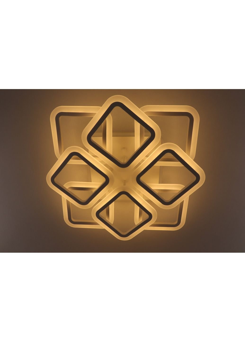 Люстра стельова LED з пультом A2400/4+4S-RGB-wh Білий 11х50х50 см. Sunnysky (253528113)