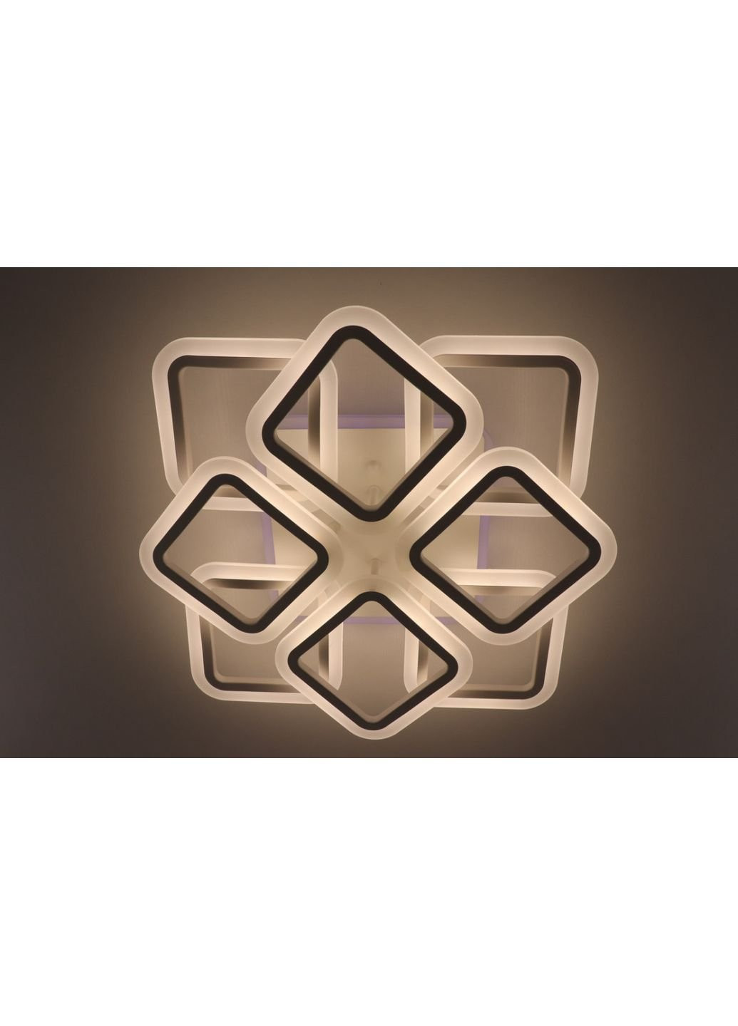 Люстра стельова LED з пультом A2400/4+4S-RGB-wh Білий 11х50х50 см. Sunnysky (253528113)