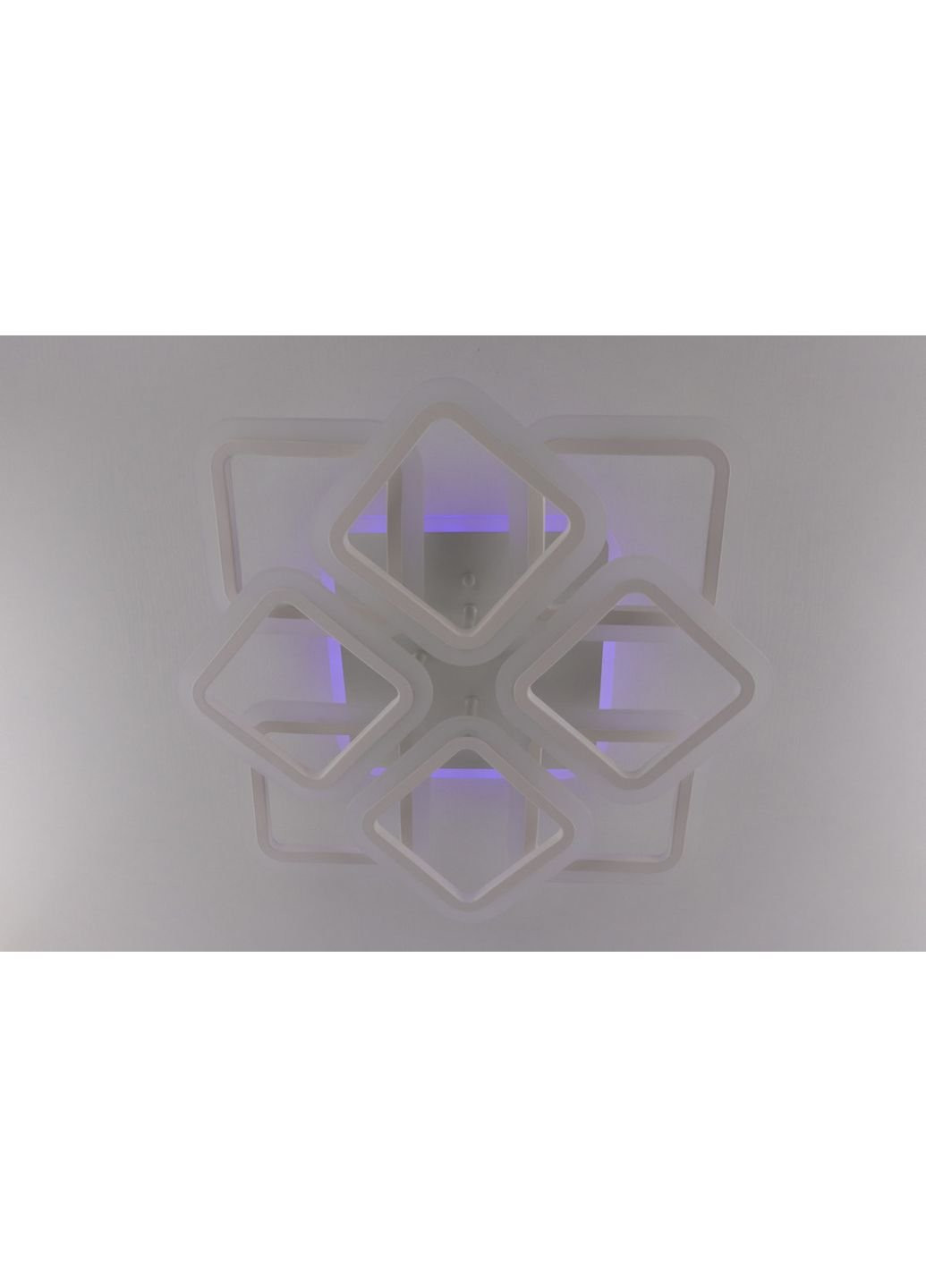 Люстра стельова LED з пультом A2400/4+4S-RGB-wh Білий 11х50х50 см. Sunnysky (253528113)