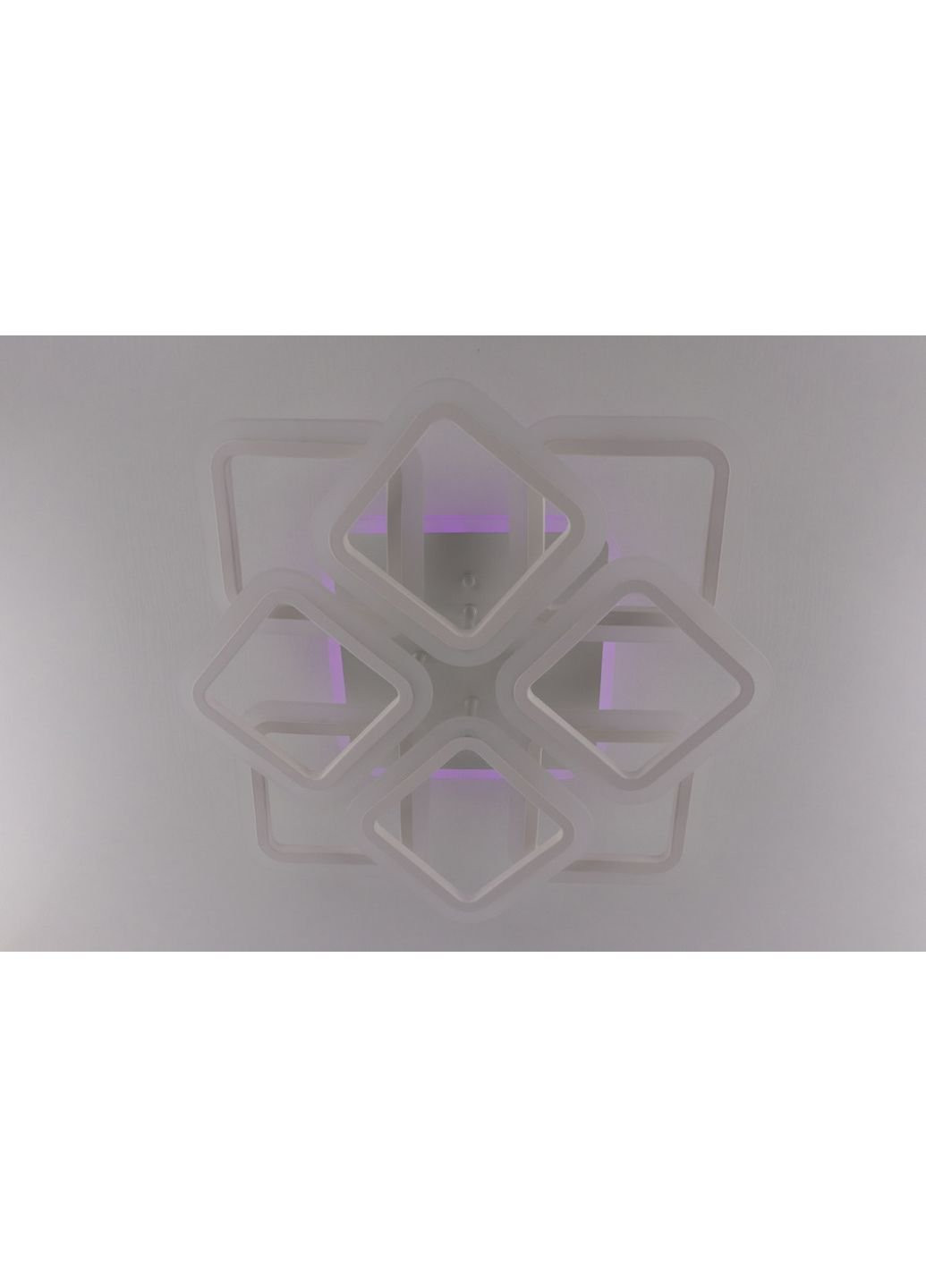 Люстра стельова LED з пультом A2400/4+4S-RGB-wh Білий 11х50х50 см. Sunnysky (253528113)