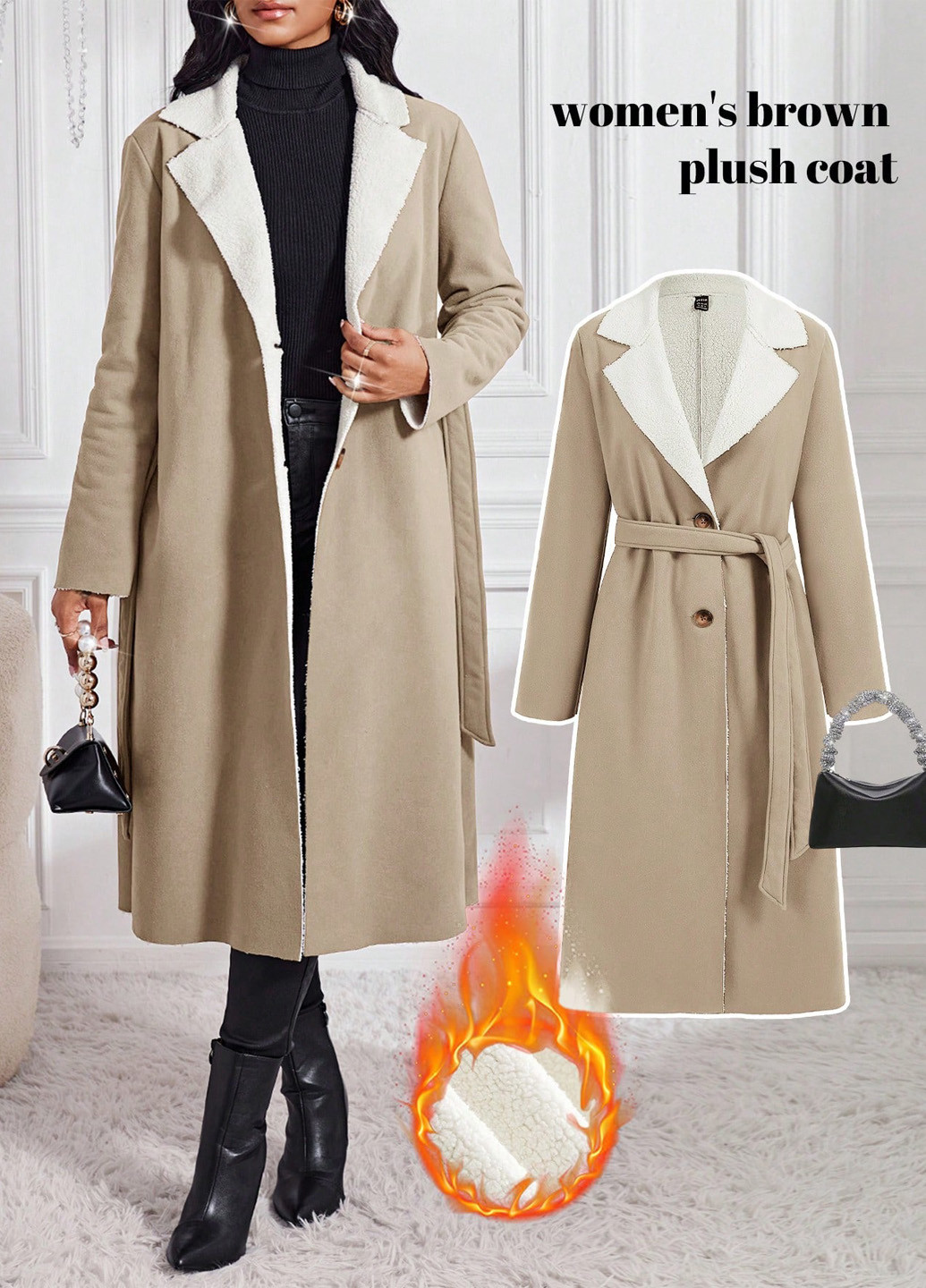 Дубленка SHEIN (342081601)