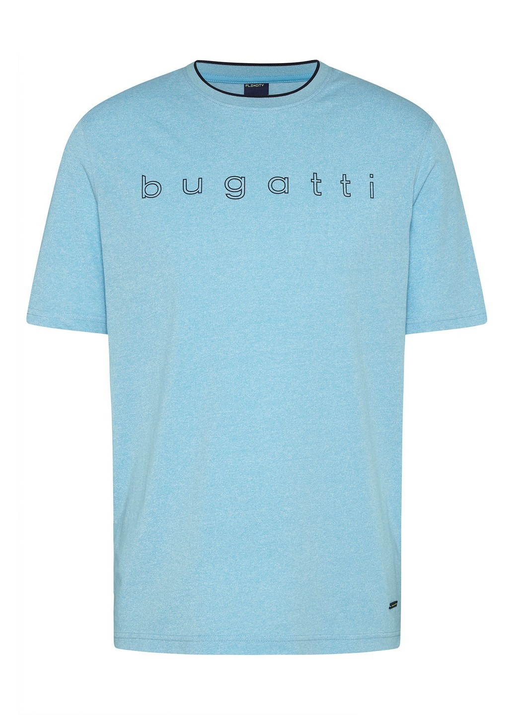 Блакитна футболка чоловіча блакитна Bugatti