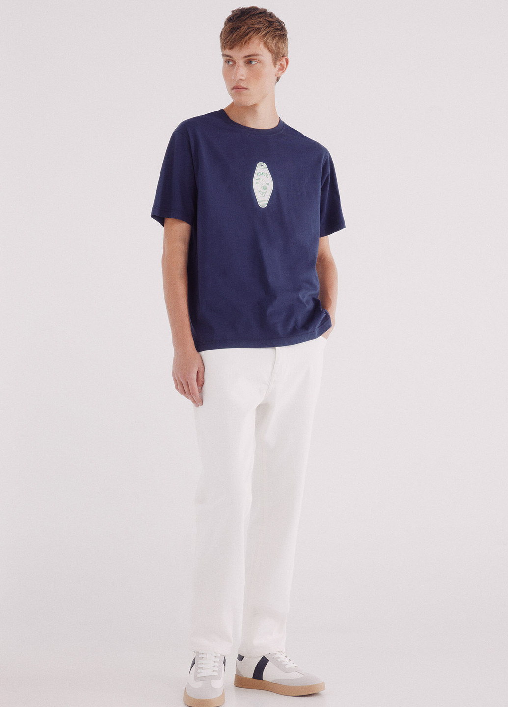 Темно-синя футболка Springfield