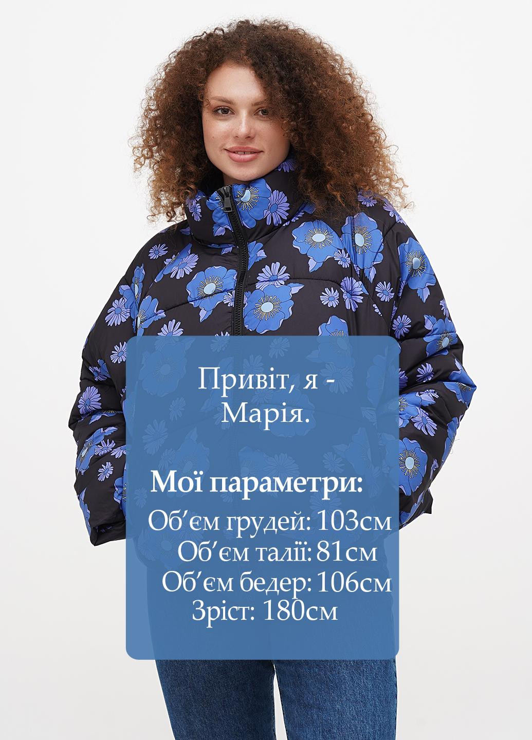 Чорна зимня куртка Monki