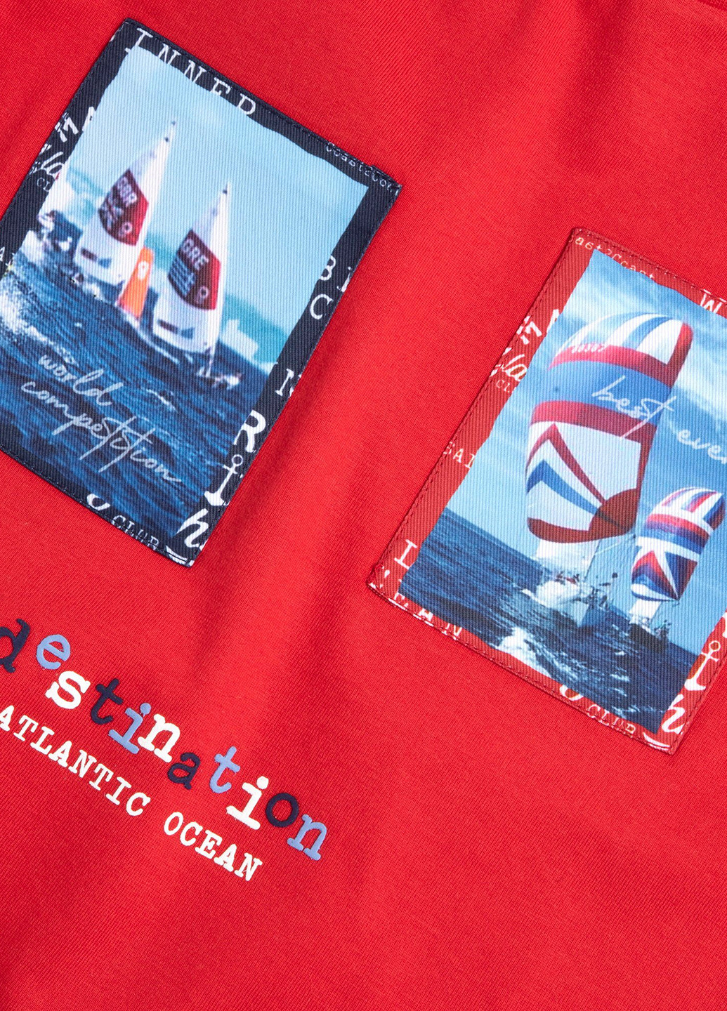 Красная летняя футболка Chicco