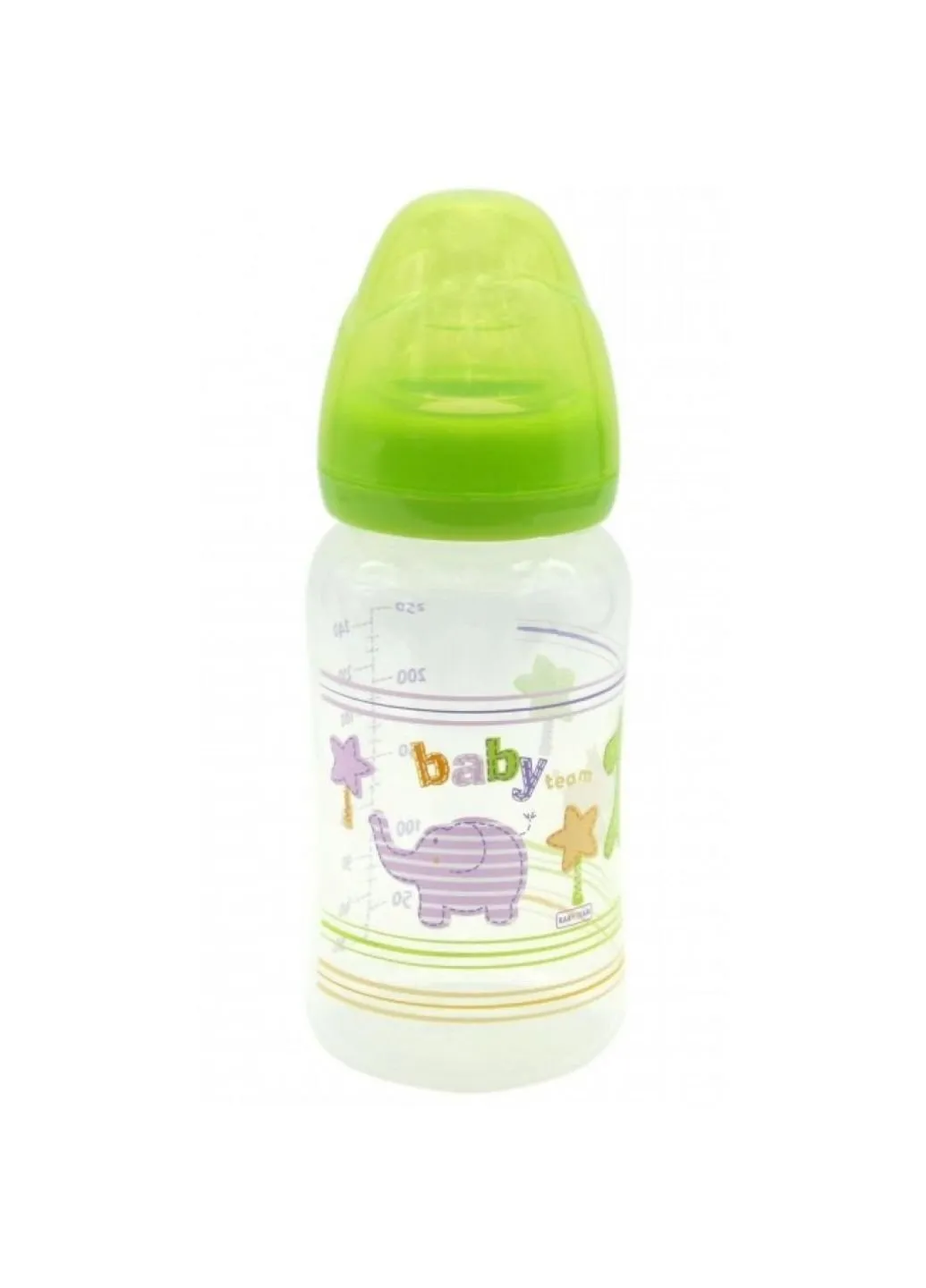 Пляшечка для годування з широким горлом, 250мл 6+ Baby Team (252244736)
