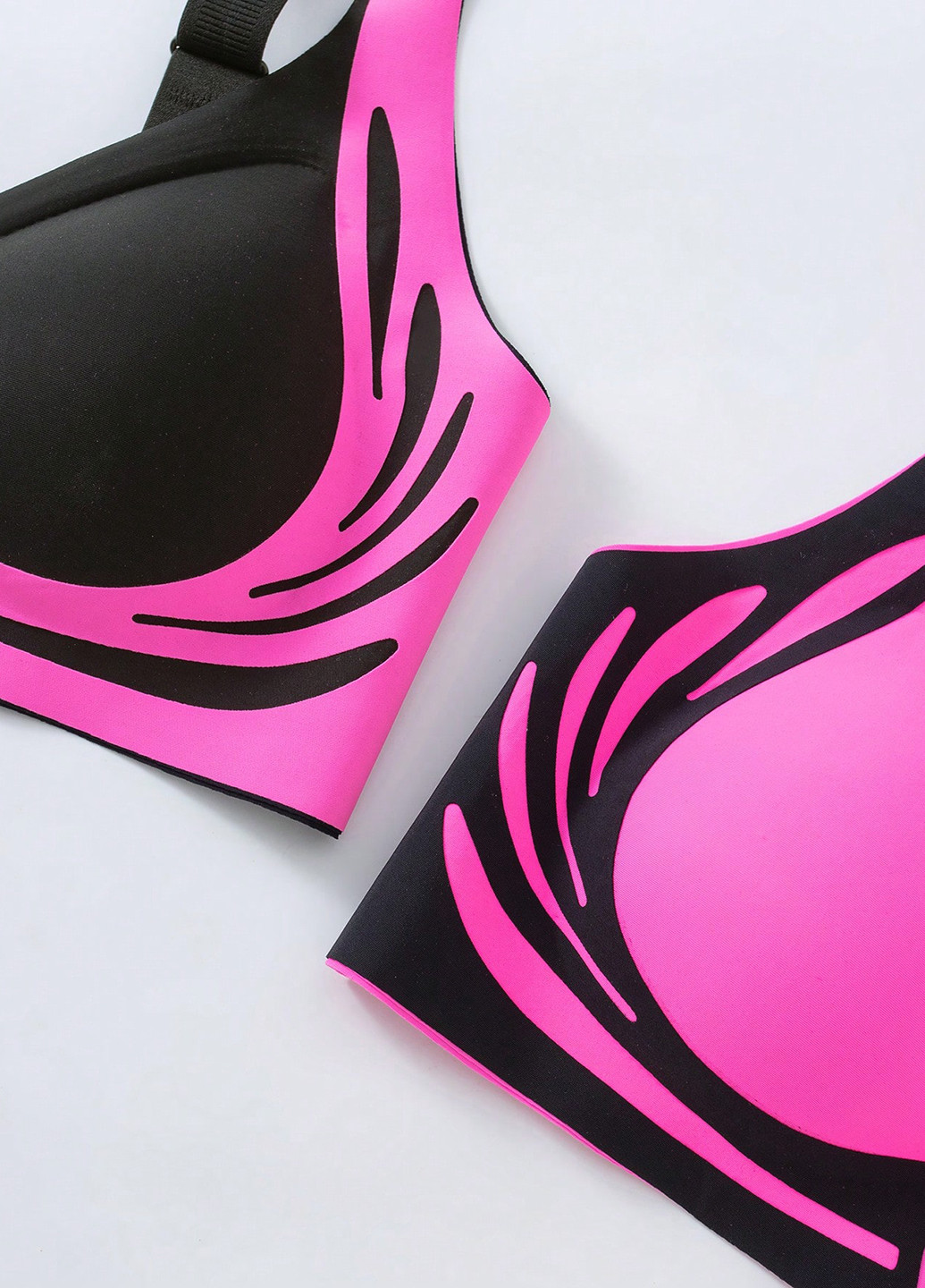 Комбинированный топ бюстгальтер (4 шт.) SHEIN без косточек полиамид