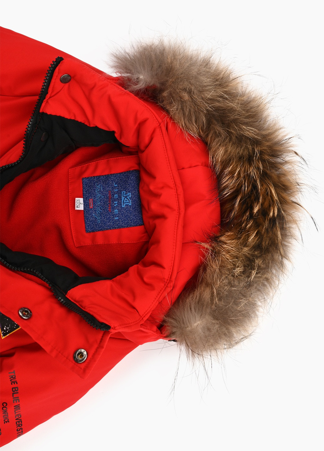 Красная зимняя куртка No Brand