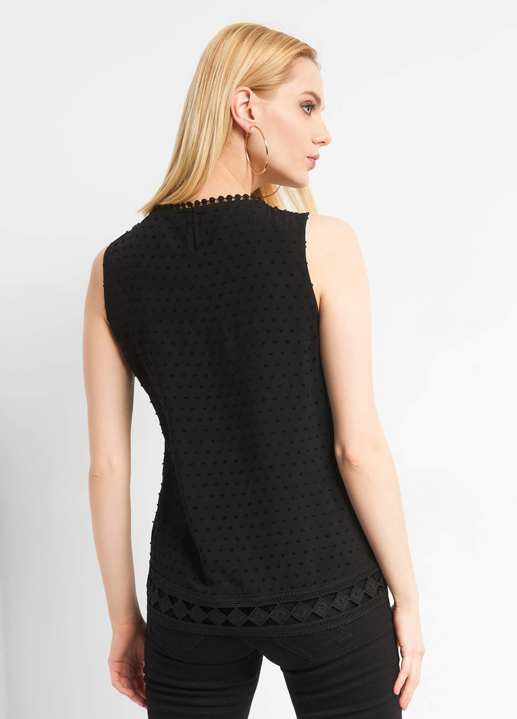 Черная летняя блуза Orsay