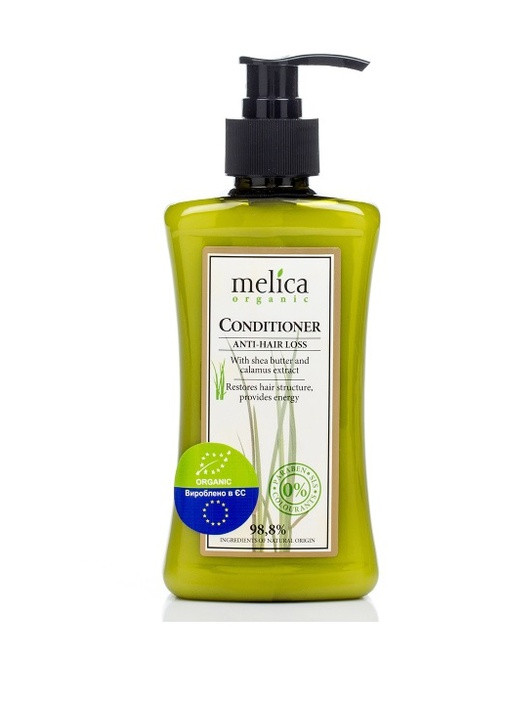 Бальзам-Кондиционер питательный против выпадения волос с маслом ши и экстрактом аира, 300 мл Melica Organic 4770416340668 (256079549)