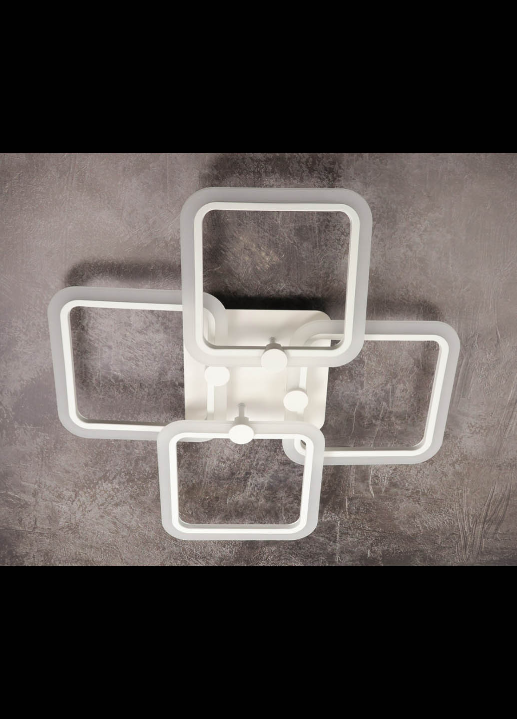 Люстра стельова LED з пультом A2503 / 4S-wh Білий 11х62х63 см. Handmade (234537830)