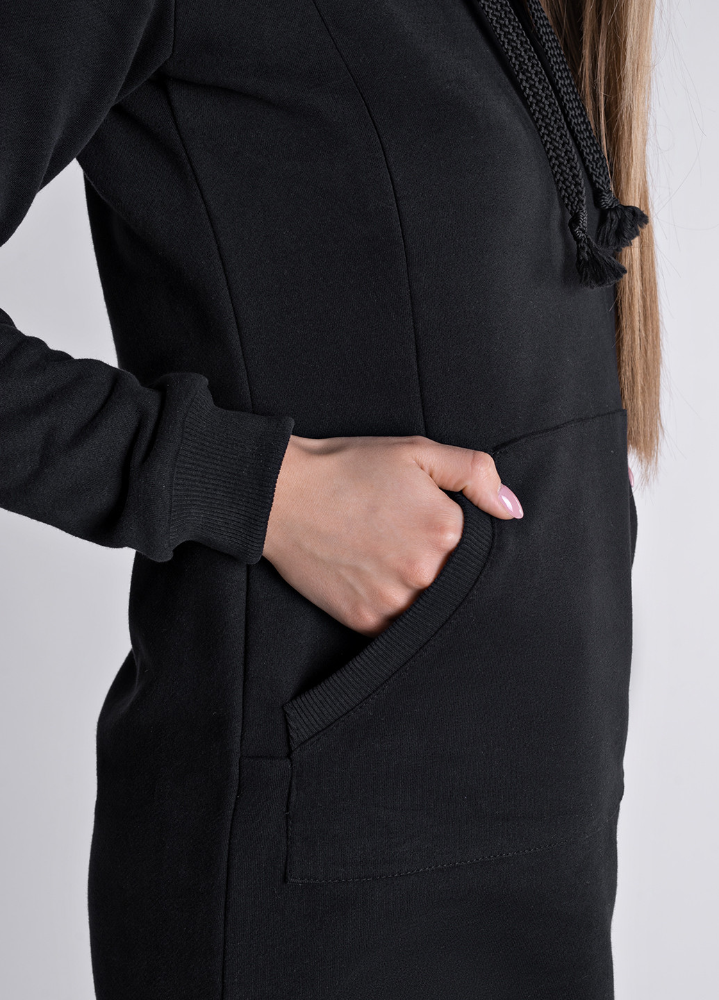 Черное кэжуал платье для беременных Lullababe